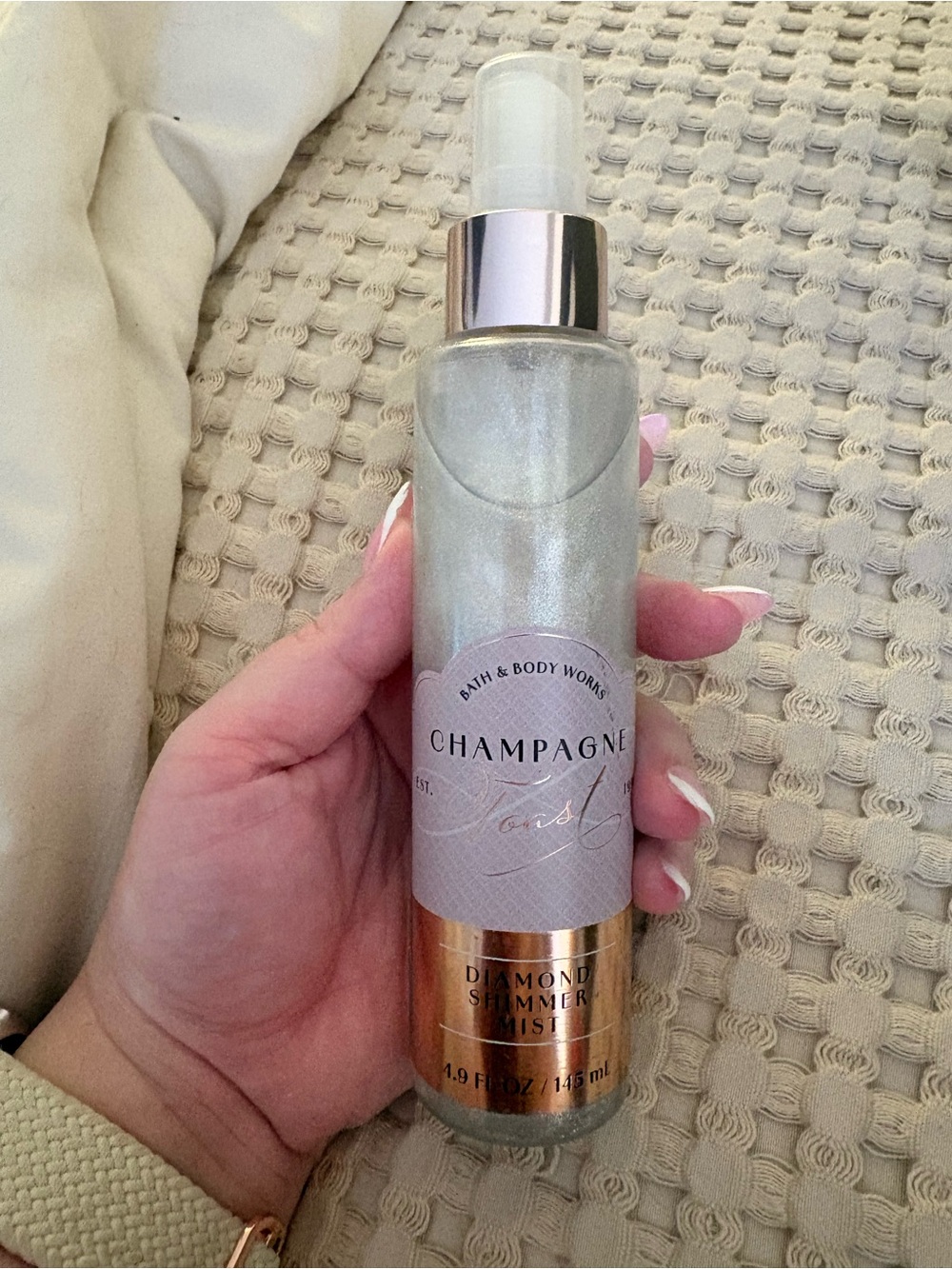 Champagne Diamond Shimmer Mist in Silver
